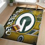 nfl green bay packers area rug non slip football carpet home decor gift idea for fans living room gbp117