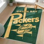 nfl green bay packers area rug non slip football carpet home decor gift idea for fans living room gbp120