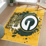 nfl green bay packers area rug non slip football carpet home decor gift idea for fans living room gbp143