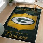 nfl green bay packers area rug non slip football carpet home decor gift idea for fans living room gbp159