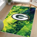 nfl green bay packers area rug non slip football carpet home decor gift idea for fans living room gbp163