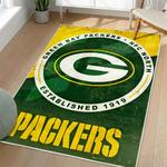 nfl green bay packers area rug non slip football carpet home decor gift idea for fans living room gbp167