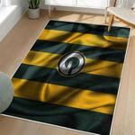 nfl green bay packers area rug non slip football carpet home decor gift idea for fans living room gbp169