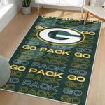 nfl green bay packers area rug non slip football carpet home decor gift idea for fans living room gbp171