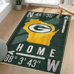 nfl green bay packers area rug non slip football carpet home decor gift idea for fans living room gbp183