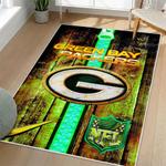 nfl green bay packers area rug non slip football carpet home decor gift idea for fans living room gbp42