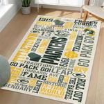 nfl green bay packers area rug non slip football carpet home decor gift idea for fans living room gbp47