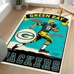 nfl green bay packers area rug non slip football carpet home decor gift idea for fans living room gbp51