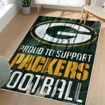 nfl green bay packers area rug non slip football carpet home decor gift idea for fans living room gbp52