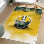 nfl green bay packers area rug non slip football carpet home decor gift idea for fans living room gbp55