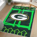 nfl green bay packers area rug non slip football carpet home decor gift idea for fans living room gbp68