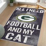 nfl green bay packers area rug non slip football carpet home decor gift idea for fans living room gbp92