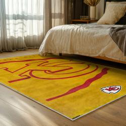 NFL Kansas City Chiefs Football Team Logo Sport Carpet Area Rug Home Decor Gift KCCW110