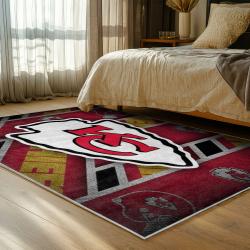 NFL Kansas City Chiefs Football Team Logo Sport Carpet Area Rug Home Decor Gift KCCW112