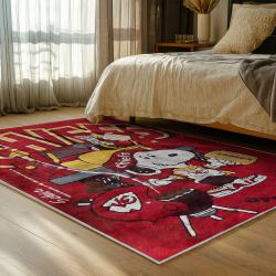 NFL Kansas City Chiefs Football Team Logo Sport Carpet Area Rug Home Decor Gift KCCW118