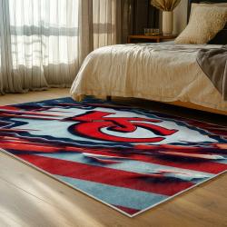 NFL Kansas City Chiefs Football Team Logo Sport Carpet Area Rug Home Decor Gift KCCW120