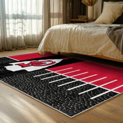 NFL Kansas City Chiefs Football Team Logo Sport Carpet Area Rug Home Decor Gift KCCW122