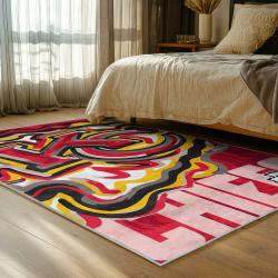NFL Kansas City Chiefs Football Team Logo Sport Carpet Area Rug Home Decor Gift KCCW127