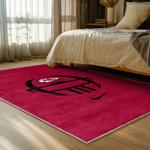 nfl kansas city chiefs football team logo sport carpet area rug home decor bed room kccw128