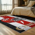 nfl kansas city chiefs football team logo sport carpet area rug home decor bed room kccw129