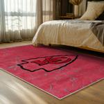 nfl kansas city chiefs football team logo sport carpet area rug home decor bed room kccw137