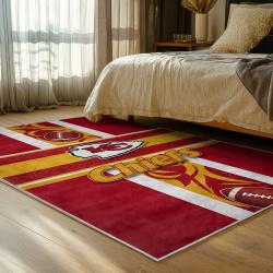 NFL Kansas City Chiefs Football Team Logo Sport Carpet Area Rug Home Decor Gift KCCW138
