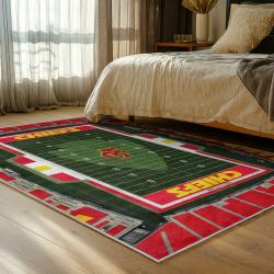 NFL Kansas City Chiefs Football Team Logo Sport Carpet Area Rug Home Decor Gift KCCW139
