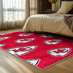 NFL Kansas City Chiefs Football Team Logo Sport Carpet Area Rug Home Decor Gift KCCW140