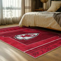 NFL Kansas City Chiefs Football Team Logo Sport Carpet Area Rug Home Decor Gift KCCW141
