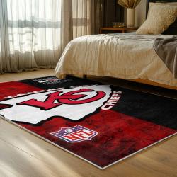 NFL Kansas City Chiefs Football Team Logo Sport Carpet Area Rug Home Decor Gift KCCW145