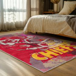 NFL Kansas City Chiefs Football Team Logo Sport Carpet Area Rug Home Decor Gift KCCW149