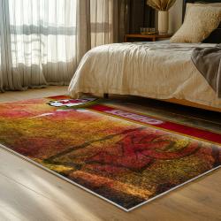 NFL Kansas City Chiefs Football Team Logo Sport Carpet Area Rug Home Decor Gift KCCW165