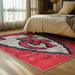 NFL Kansas City Chiefs Football Team Logo Sport Carpet Area Rug Home Decor Gift KCCW167
