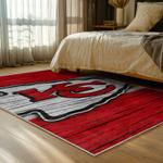 nfl kansas city chiefs football team logo sport carpet area rug home decor bed room kccw168