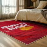nfl kansas city chiefs football team logo sport carpet area rug home decor bed room kccw170