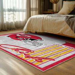 NFL Kansas City Chiefs Football Team Logo Sport Carpet Area Rug Home Decor Gift KCCW171