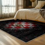 nfl kansas city chiefs football team logo sport carpet area rug home decor bed room kccw175