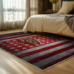 nfl kansas city chiefs football team logo sport carpet area rug home decor bed room kccw179
