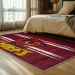 nfl kansas city chiefs football team logo sport carpet area rug home decor bed room kccw182