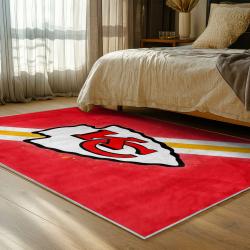 NFL Kansas City Chiefs Football Team Logo Sport Carpet Area Rug Home Decor Gift KCCW184