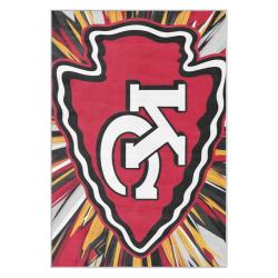 nfl kansas city chiefs football team logo sport carpet area rug home decor gift kccw119