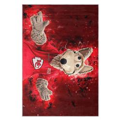 nfl kansas city chiefs football team logo sport carpet area rug home decor gift kccw126