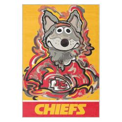 nfl kansas city chiefs football team logo sport carpet area rug home decor gift kccw133