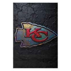 nfl kansas city chiefs football team logo sport carpet area rug home decor gift kccw143