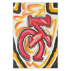 nfl kansas city chiefs football team logo sport carpet area rug home decor gift kccw161