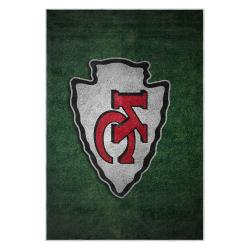nfl kansas city chiefs football team logo sport carpet area rug home decor gift kccw163