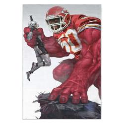 nfl kansas city chiefs football team logo sport carpet area rug home decor gift kccw178