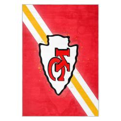 nfl kansas city chiefs football team logo sport carpet area rug home decor gift kccw184