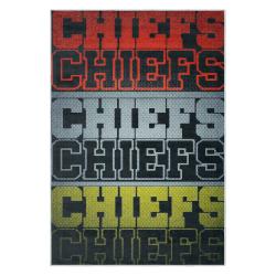 nfl kansas city chiefs football team logo sport carpet area rug home decor gift kccw185