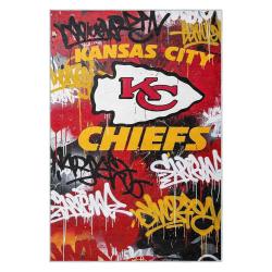 nfl kansas city chiefs football team logo sport carpet area rug home decor gift kccw187